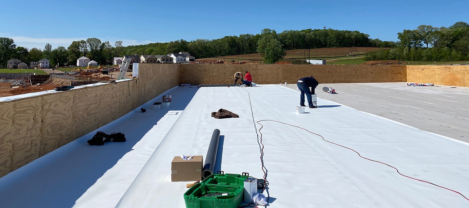 TPO Membrane Roof Installation Ridgeline Construction
